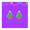 Holiday Studs- Happy Christmas Tree - JX512s - 728028092721