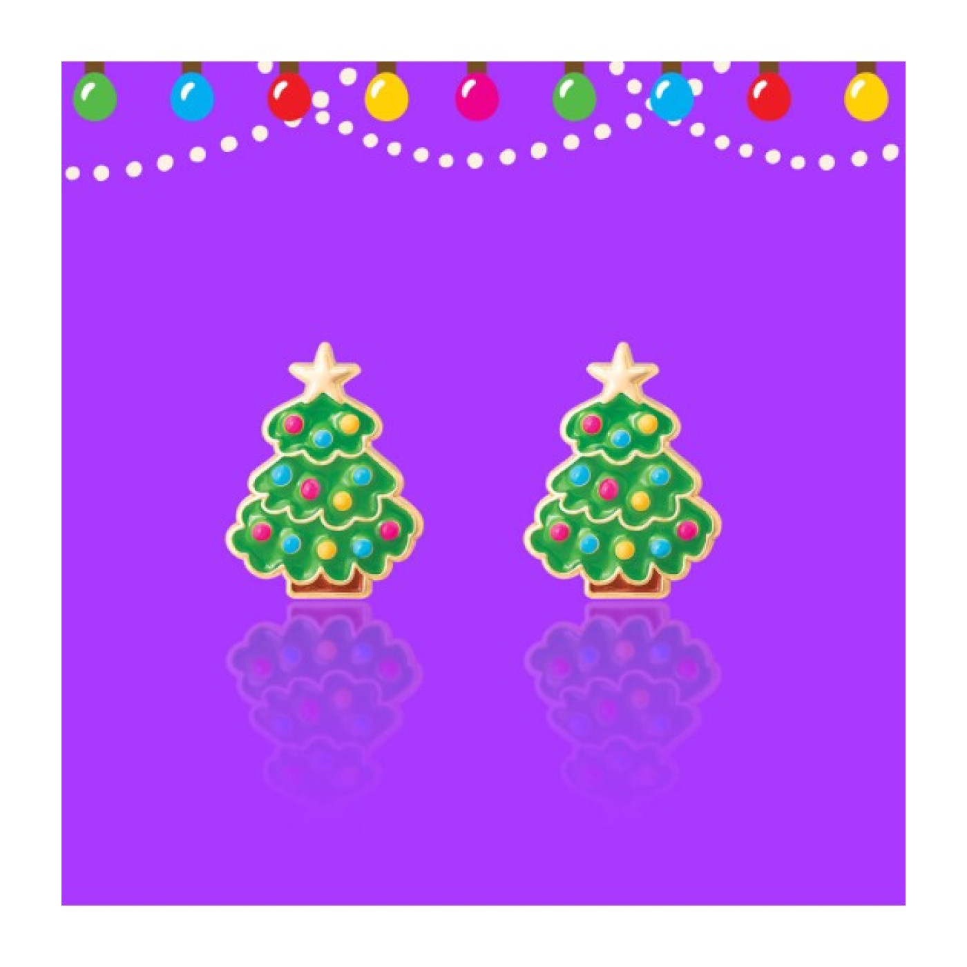 Holiday Studs- Happy Christmas Tree - JX512s - 728028092721