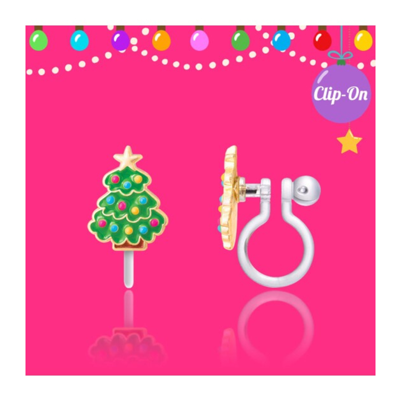 Holiday Clipon- Happy Christmas Tree - JX512sC - 728028228694
