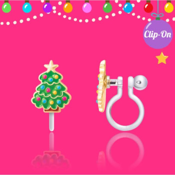 Girl Nation - Holiday Clipon- Happy Christmas Tree Girl Nation - Holiday Clipon- Happy Christmas Tree