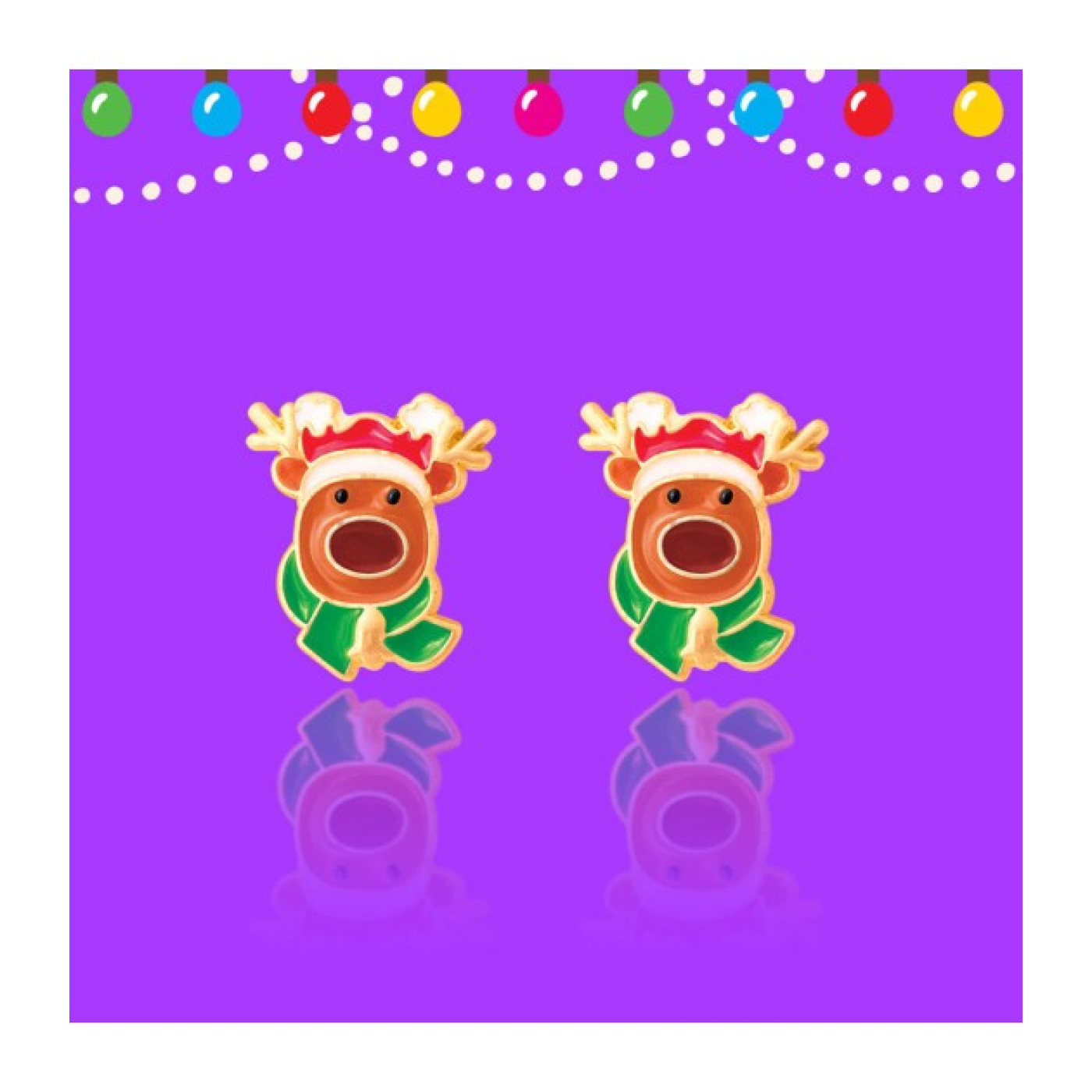 Holiday Studs- Reindeer Magic - JX513s - 728028151015