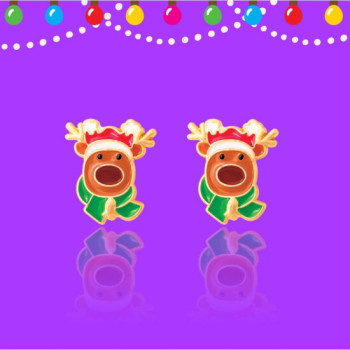 Girl Nation - Holiday Studs- Reindeer Magic