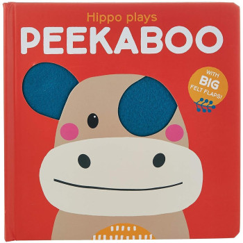 Megakids Yayıncılık - Peekaboo With Felt Flaps: Hippo Plays Peekaboo