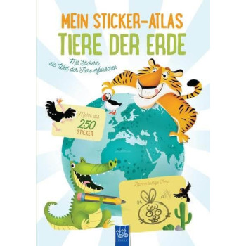 Megakids Yayıncılık - Mein Sticker-Atlas Tiere Der Erde
