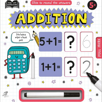 Megakids Yayıncılık - Help With Homework: Slide To Reveal The Answers: Addition (5+)