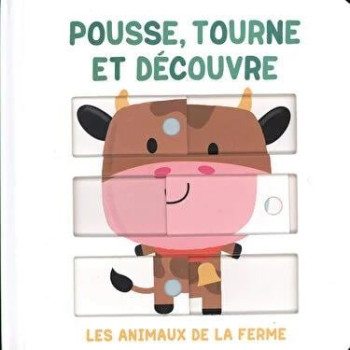Megakids Yayıncılık - Pousse, Tourne Et Découvre - Les Animaux De La Ferme