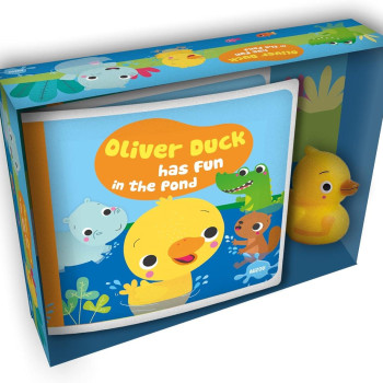 Megakids Yayıncılık - My First Bath Book & Toy: Oliver Duck Has Fun İn The Pond