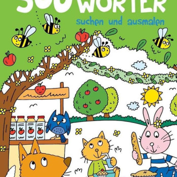 300 Wörter Suchen Und Ausmalen 4+