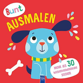 Bunt Ausmalen (Cover Rot / Hund) Bunt Ausmalen (Cover Rot / Hund)