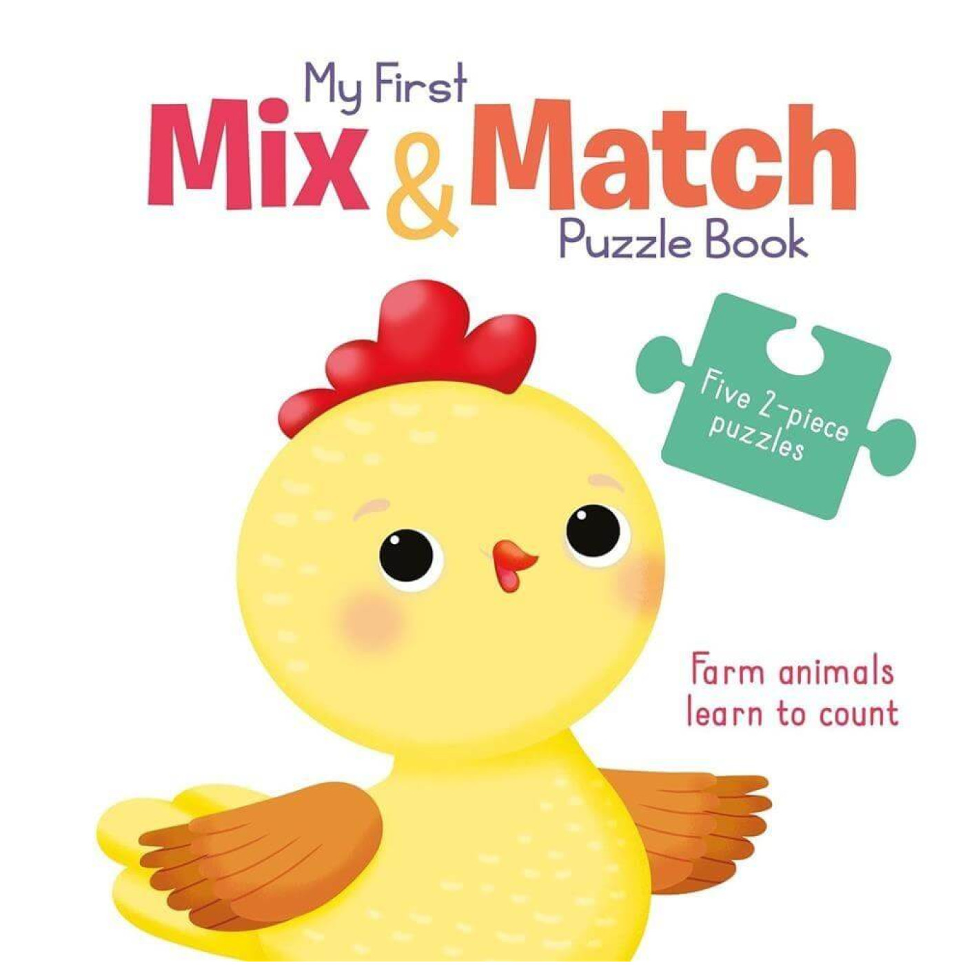My First Mix & Match Puzzle Book: Farm Animals Learn To Count - KTP00165 - 9789464221114