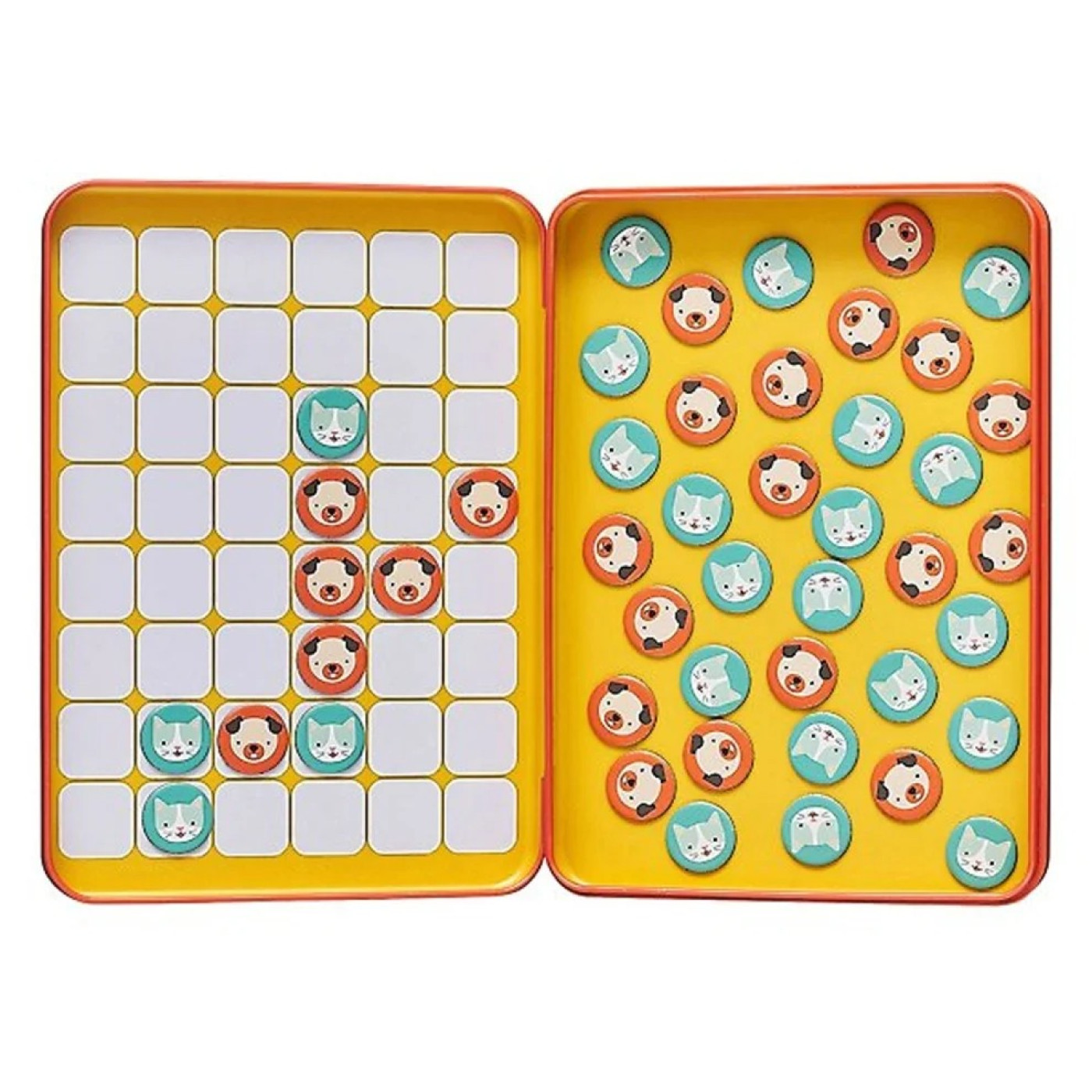 Petit Collage Mıknatıslı Seyahat Oyunu - 4 İn A Row Cats & Dogs - PTC326 - 736313545081