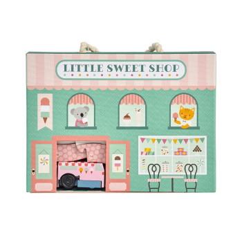 Petit Collage Wind Up Oyun Seti - Little Sweet Shop