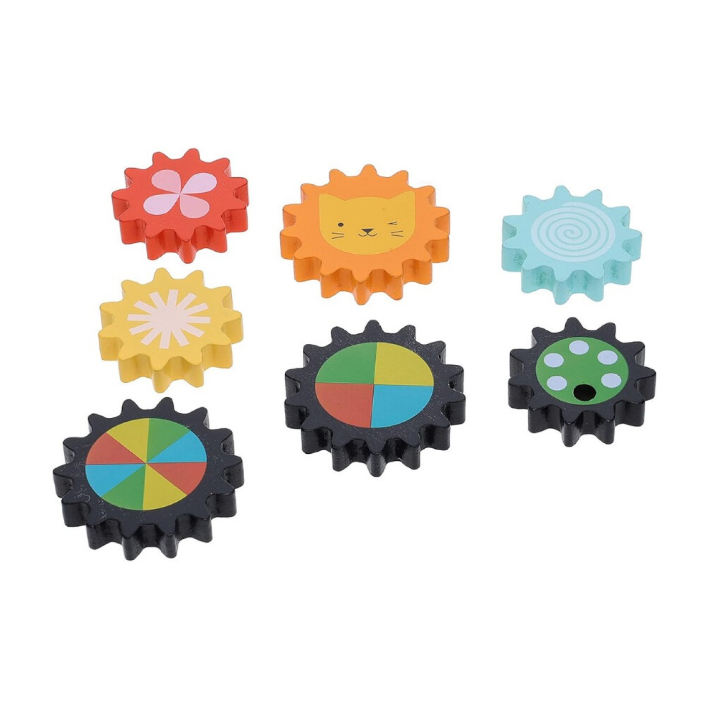 Petit Collage Hareketli Ahşap Yapboz - Busy Train - PTC584 - 5055923789940