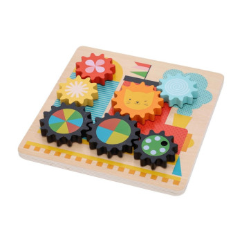 Petit Collage Hareketli Ahşap Yapboz - Busy Train Petit Collage Hareketli Ahşap Yapboz - Busy Train