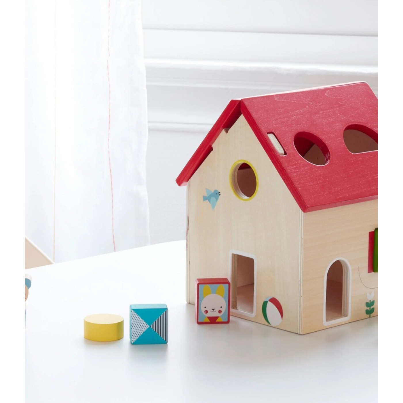 Petit Collage Mini Sınıflandırıcı Ahşap Oyun Seti - PTC659 - 810073341876