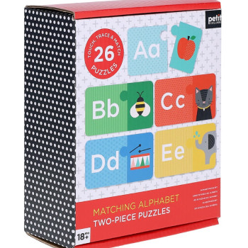 Petit Collective - Petit Collage İki Parçalı Yapboz - Alfabe
