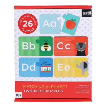 Petit Collective - Petit Collage İki Parçalı Yapboz - Alfabe