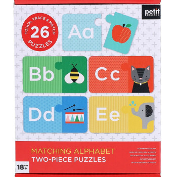 Petit Collective - Petit Collage İki Parçalı Yapboz - Alfabe
