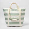 Sunnylife - Hafif Soğutucu Tote Çanta Yeşil Çizgili S51NCTWS - 9339296069059