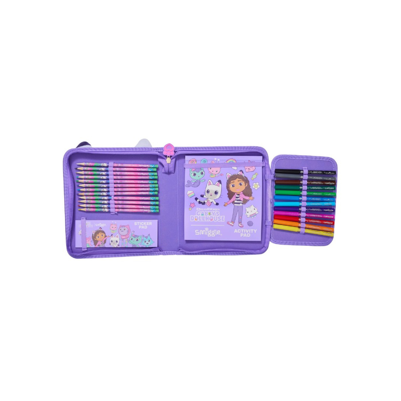 Smiggle - Gabbys Dollhouse Kalem Kutusu ve Kırtasiye Seti - 9332934387638 - 9332934387638