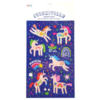 Ooly - Stickiville Çıkartmalar - Magical Unicorns