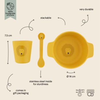 Trıxıe - Sılıcone Fırst Meal Set - Mr. Lıon Trıxıe - Sılıcone Fırst Meal Set - Mr. Lıon