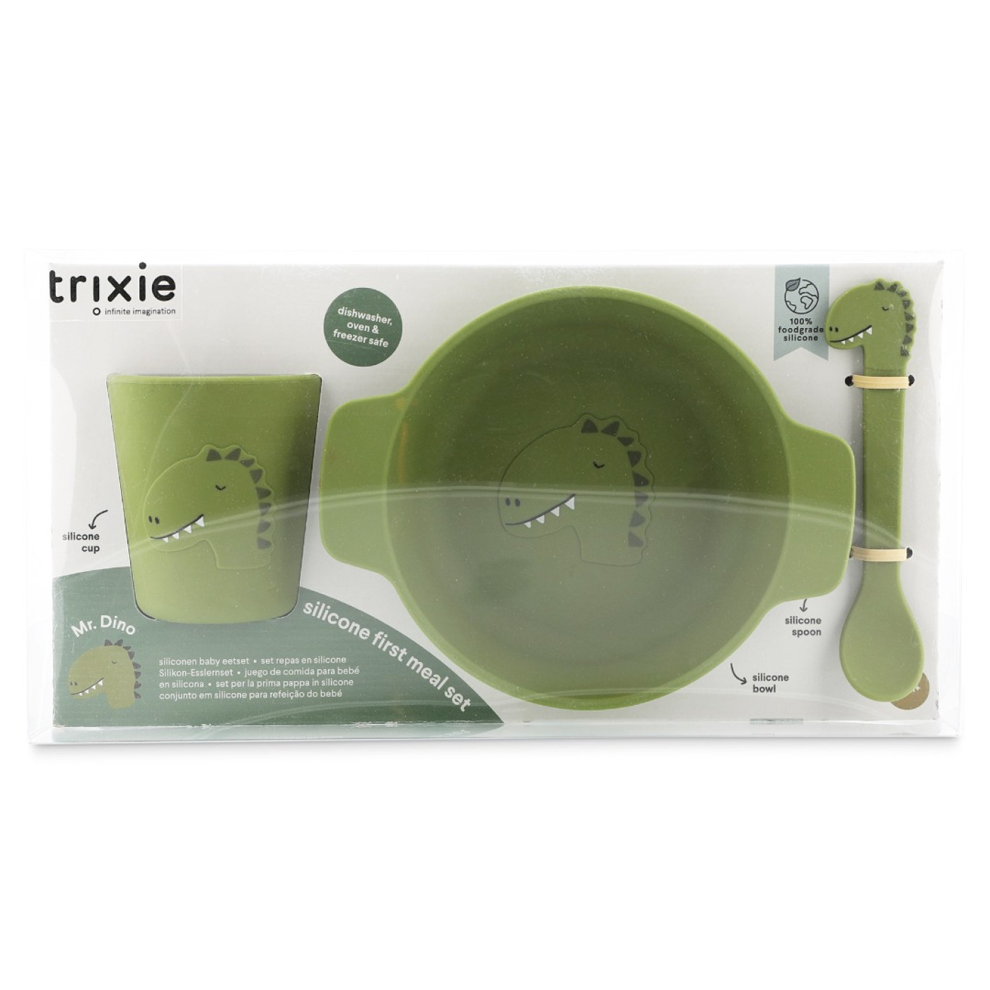 Trıxıe - Sılıcone Fırst Meal Set - Mr. Dıno - ST00852 - 5400858964359