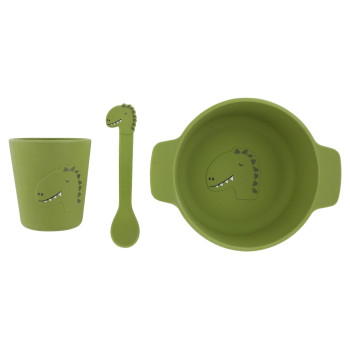 Trıxıe - Sılıcone Fırst Meal Set - Mr. Dıno Trıxıe - Sılıcone Fırst Meal Set - Mr. Dıno