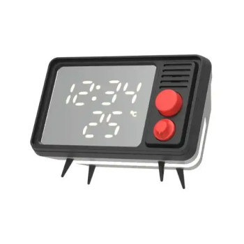 Retro Tv Çalar Saat - Gri Retro Tv Çalar Saat - Gri